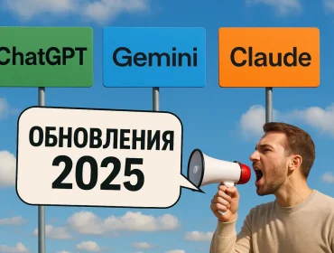 Весенние обновления нейросетей 2025: ChatGPT, Gemini и Claude